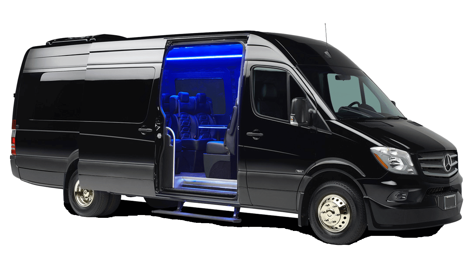 The Mercedes Sprinter Passenger Van is ideal for VIP Private Group Transportation, Bachelorette Party transportation, and special event transportation sprinter van service.